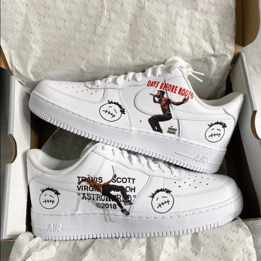 Custom made Travis Scott AF1